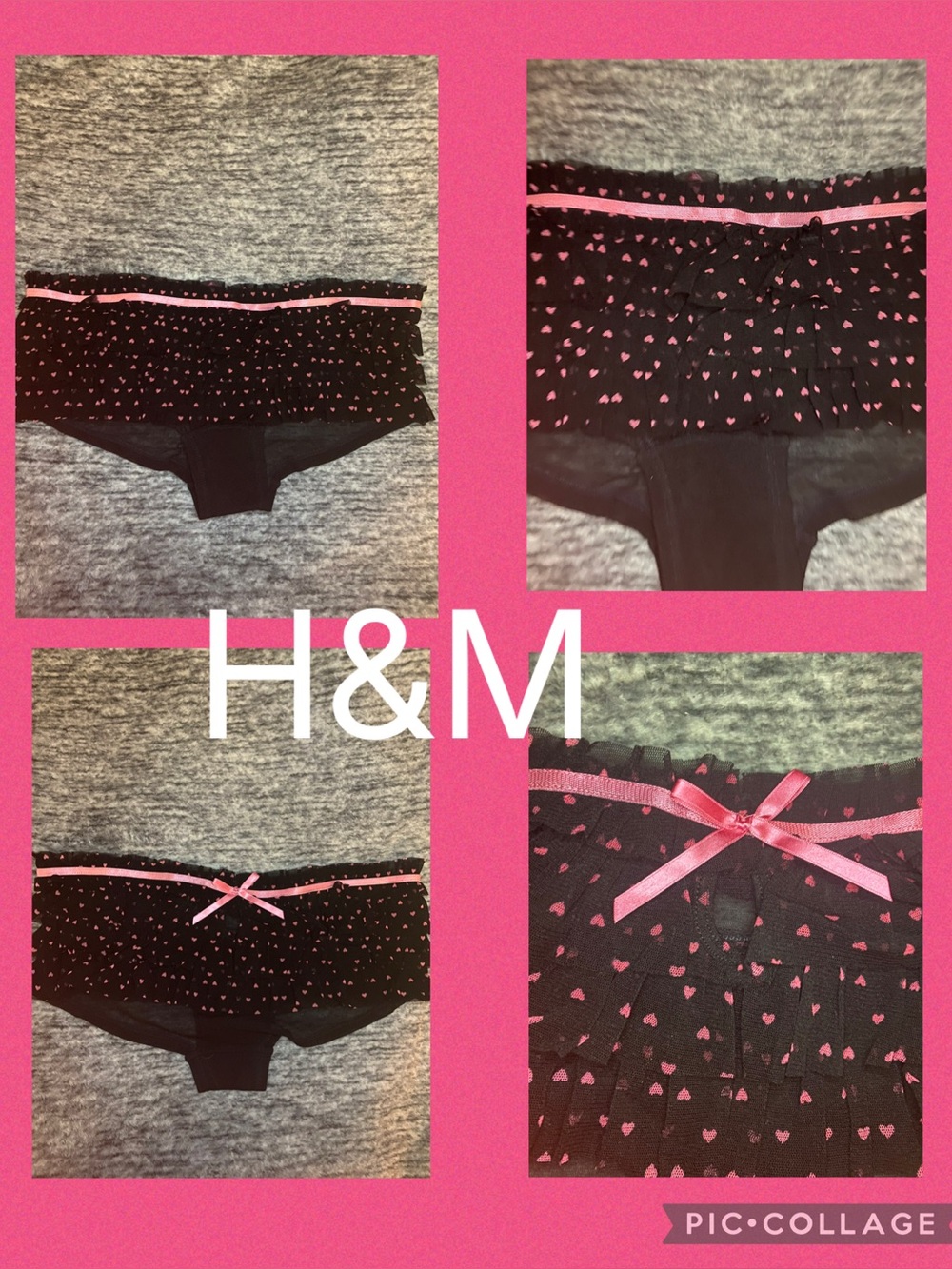 Heart ruffle cheeky H&M panty